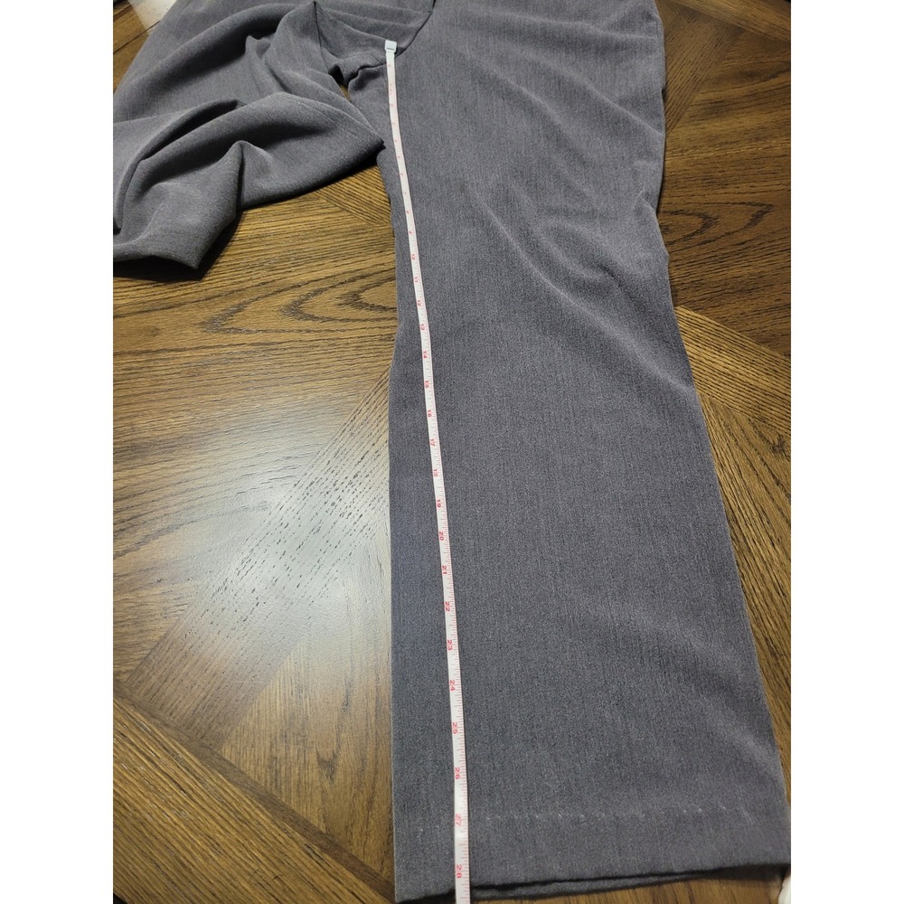 Gloria Vanderbilt Womens Gray Wide Leg Dress Pants Size 12 Career Trousers - Picture 5 of 9